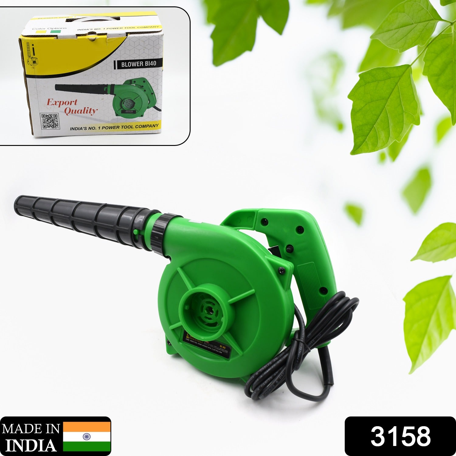 3158 650V Blower Portable rifel Range Heavy Duty air Blower, Electric Air Blower for Home/Office/Car/Pc/Computer Dust/Garage/Patio/Garden Leaf/Trash Cleaning (350W, 2.3 m3/min, 13000 RPM, Green) 3158 650V Blower Portable rifel Range Heavy Duty air Blower, Electric Air Blower for Home/Office/Car/Pc/Computer Dust/Garage/Patio/Garden Leaf/Trash Cleaning (350W, 2.3 m3/min, 13000 RPM, Green)